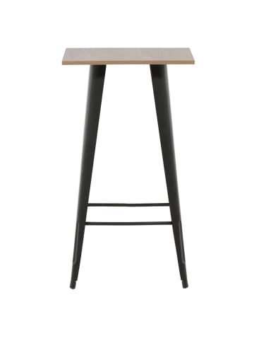 ebuy24 Bartisch Tempe Nussbaum Dekor 60 x 60 cm