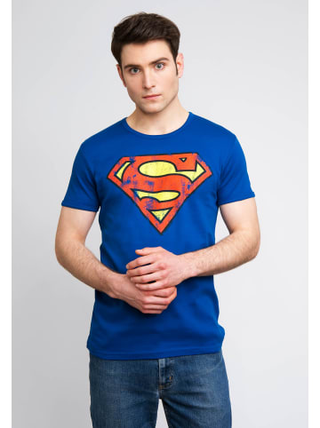 Logoshirt T-Shirt Superman in blau