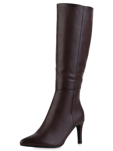 VAN HILL Klassische Stiefel Celeste in Dunkelrot