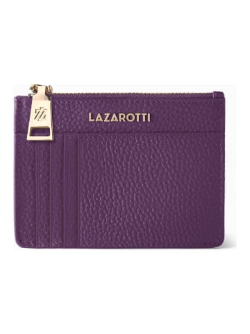 Lazarotti Bologna Leather Schlüsseletui Leder 11,5 cm mit Air Tag Fach in purple