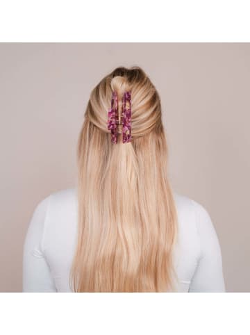 Claide Haarspangen und -clips Helene in Dunkelrot, Rosa