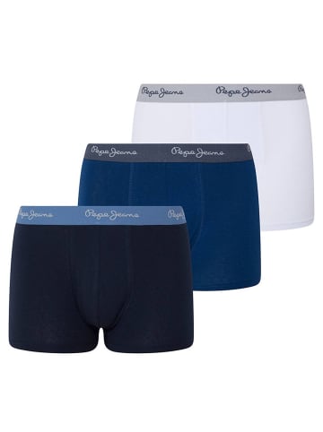 Pepe Jeans Boxershort 3er Pack in Blau/Weiß