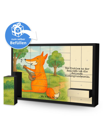 Mr. & Mrs. Panda Befüllbarer Adventskalender Fuchs Gitarre Desig... in Weiß
