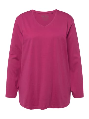 Ulla Popken Shirt in dunkles purpur