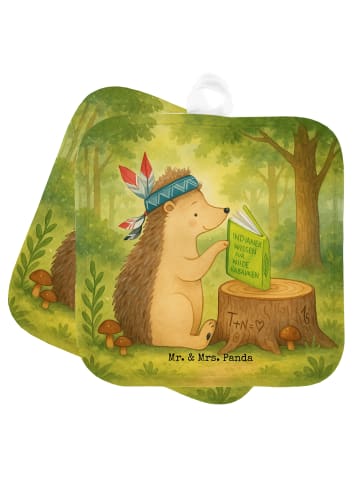 Mr. & Mrs. Panda Topfuntersetzer Igel Federschmuck Design ohne S... in Weiß