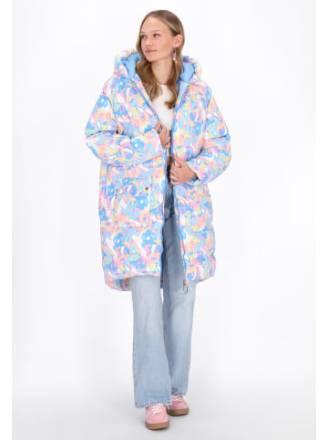 myMo Women Coat in blue multicolor