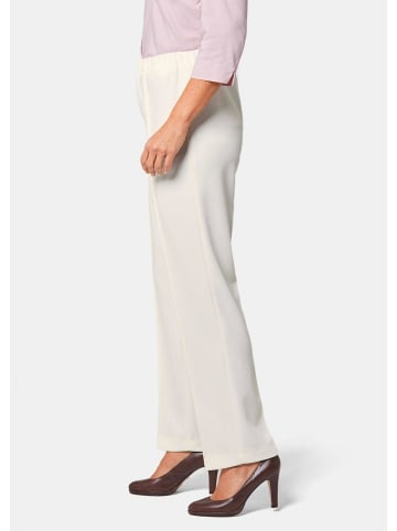 GOLDNER Rippenhose Trageangenehme Rippenhose in cremeweiß