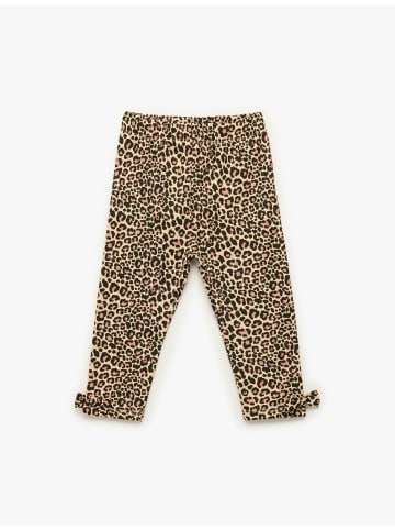 KOTON LEGGINGS in Beige Gemustert