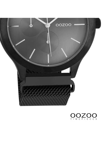 Oozoo Analog-Armbanduhr Oozoo Timepieces schwarz groß (ca. 45mm)