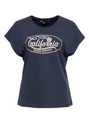 Queen Kerosin Queen Kerosin T-Shirt California in navy