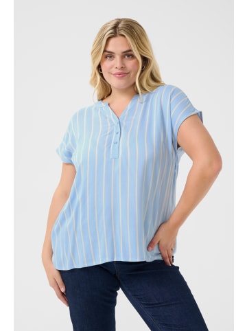 KAFFE curve Bluse ärmellos KCsida Regular fit in Chambray/Moonstruck Stripe