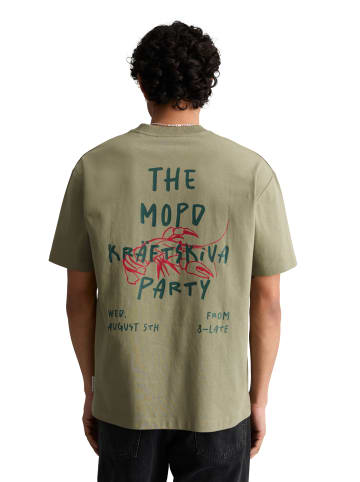 Marc O'Polo DENIM Crayfish Capsule T-Shirt, Backprint, Relaxed Fit in Chalky Sage