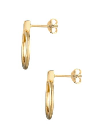 Elli Ohrringe 925 Sterling Silber Geo, Kreis in Gold