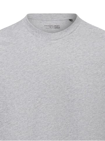 Schiesser Pyjama-Shirt in hellgrau