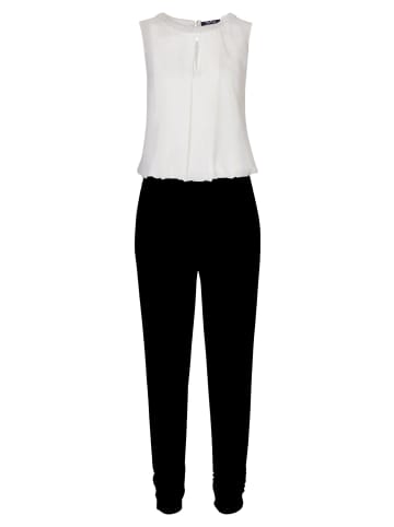 Vera Mont Jumpsuit mit Cut-Outs in Schwarz/Weiß