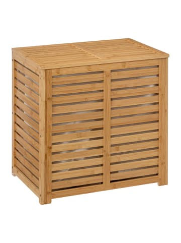 5five Simply Smart Wäschekorb, doppelt, 2-fach, SICELA in Beige, (B) 40 x (H) 60 x (L) 60 cm