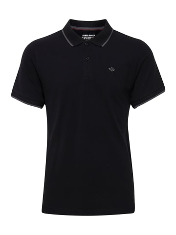 BLEND Poloshirt in schwarz