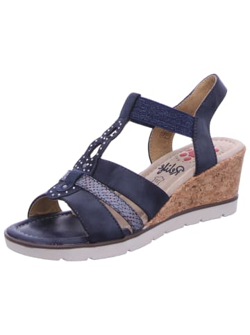 Relife Keilsandalette in blau