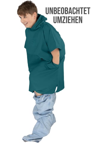 normani Kinder Mikrofaser Badeponcho Luquillo in Petrol