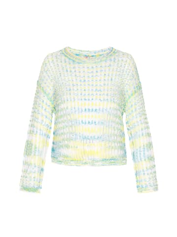 IZIA Sweater in aqua multicolor