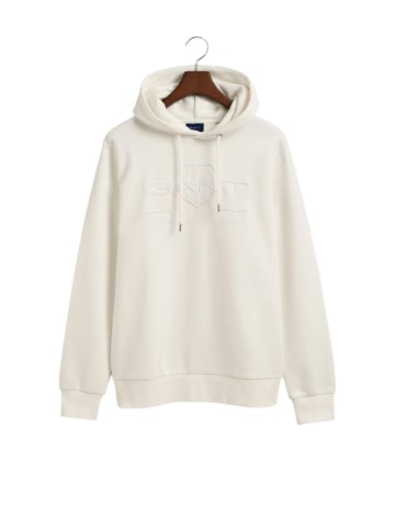 Gant Kapuzenpullover 'Tonal Archive Shield Hoodie' in weiß