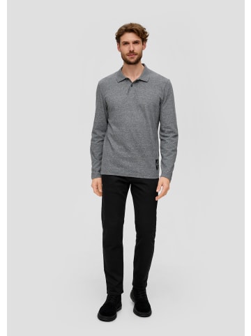 s.Oliver Polo-Shirt langarm in Grau