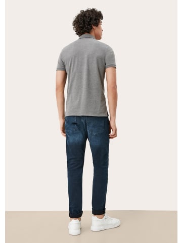 QS Polo-Shirt in 9730_grau meliert