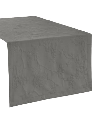 Erwin Müller Jacquard, Baumwollmischung Tischläufer Arnsberg in anthrazit