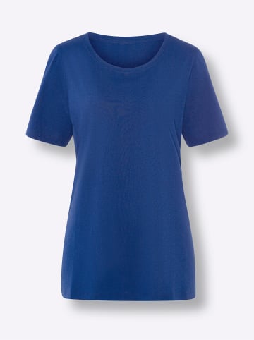 Sieh an! Longshirt in royalblau
