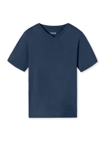 Schiesser Pyjamaoberteil T-Shirt - Mix + Relax in royal