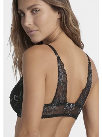 LASCANA Push-up-BH in schwarz-silber