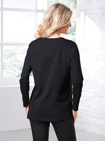 Sieh an! Langarmshirt in schwarz