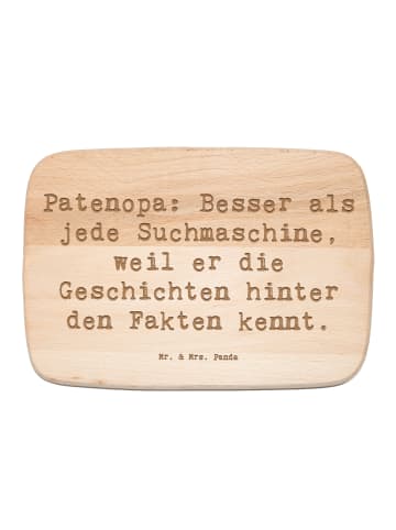 Mr. & Mrs. Panda Servierbrett Spruch Patenopa Geschichten mit Sp... in Transparent