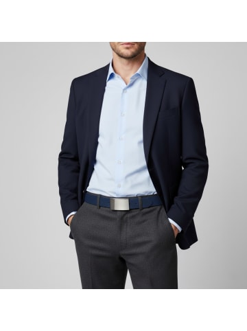 FRONHOFER Ledergürtel mit Schraube in Marine