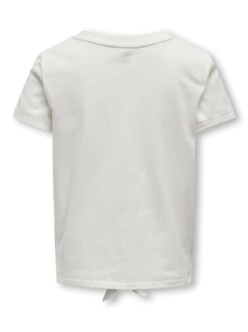 KIDS ONLY T-Shirt KOGJODIE REG S/S KNOT COLLEGE TOP in cloud dancer