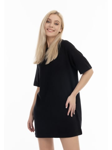 DreiMaster Damen Sweatshirtkleid in Schwarz