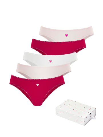 LASCANA Jazz-Pants Slips in rot, creme, rosa