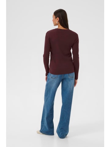 Kaffe T-shirt KAcarla Slim fit in Fudge