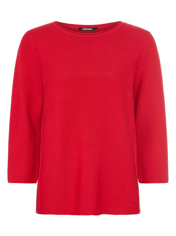 Olsen Rundhalspullover in Red Rose