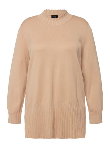 Ulla Popken Pullover in dunkles kitt