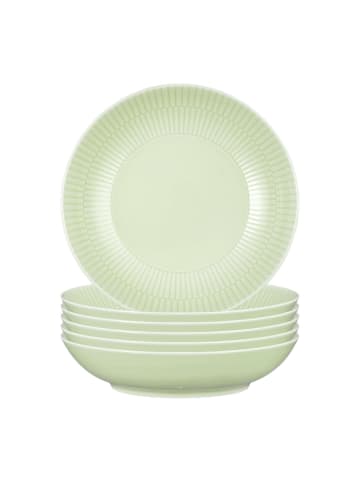 Seltmann Weiden 6er Set Suppenteller Amina in – ø 21,2 cm in Seladon