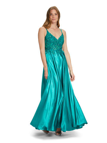 Vera Mont Abendkleid mit Placement in Jewel Green