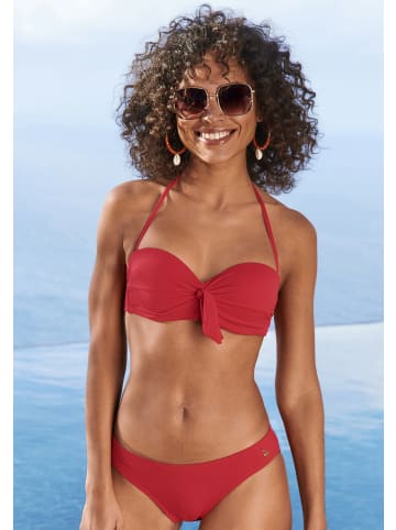 LASCANA Bügel-Bandeau-Bikini-Top in rot