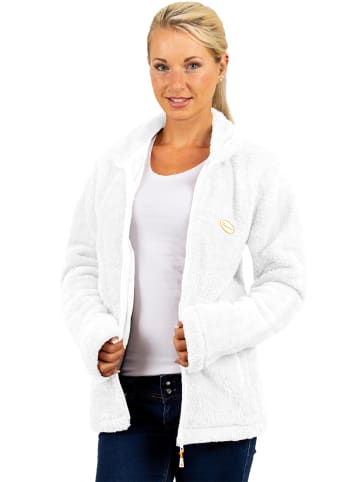 Reichstadt Damen Regular Fit Fleecejacke Kuschelige in White