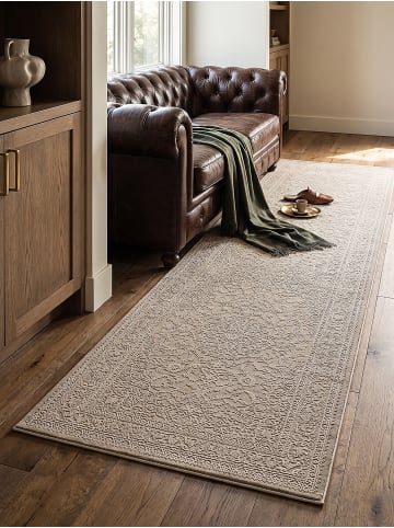 KADIMA DESIGN Läufer Uni pflegeleicht Wohnzimmer Schlafzimmer Flur Esszimmer in Beige