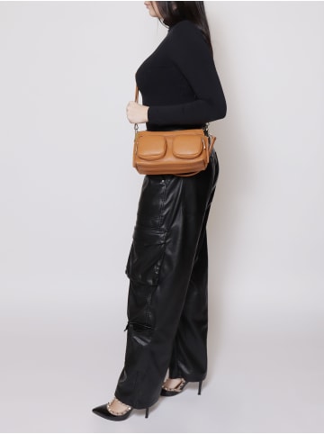 ROBERTA ROSSI Schultertasche in CAMEL-TAN