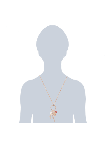 Lulu & Jane Kette aus Metall-Legierung in roségold