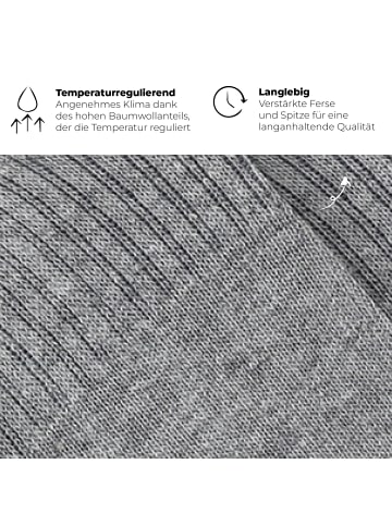 von Jungfeld Füßlinge Essentials in Heather Grey