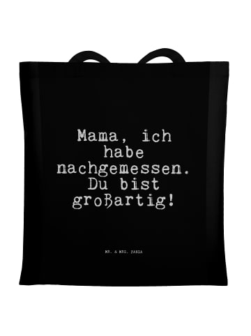 Mr. & Mrs. Panda Shopping Tasche Mama, ich habe nachgemessen....... in Schwarz