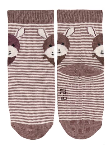 Sterntaler GOTS ABS-Socken Emmi, 2er-Pack in braun